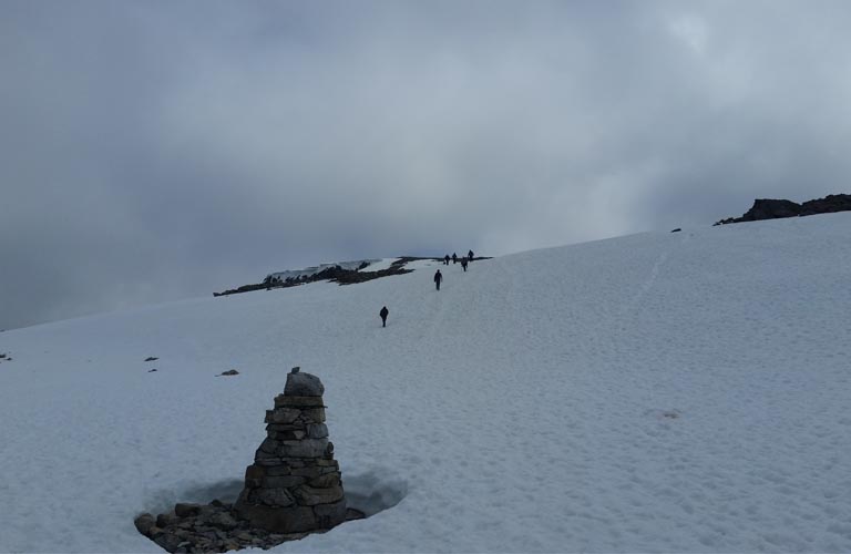 Ben Nevis Schottland Schneefeld