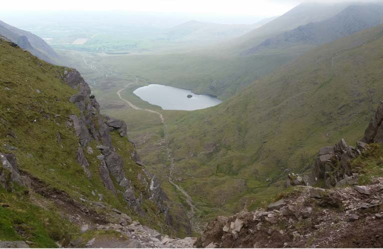 Wandern Irland Carrauntoohil Devil's Ladder