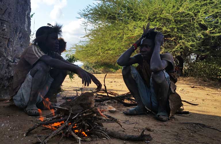 Hadza Bushmen Tanzania Hunting Lake Eyasi Bushmen