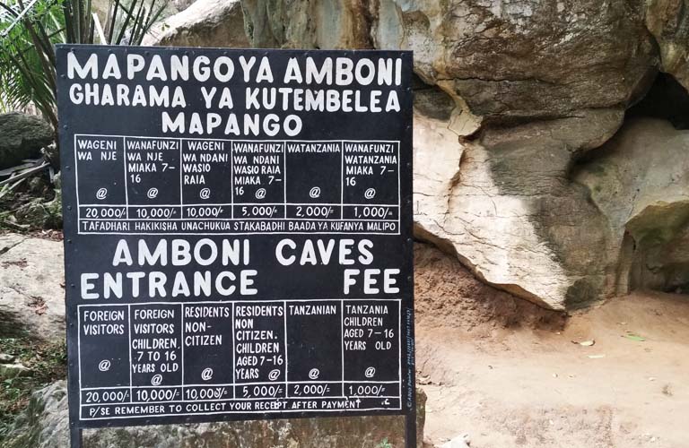 tansania-amboni-caves-Eintritt