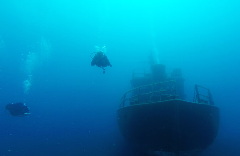 Schiffswrack Tauchen Black Island Bodrum