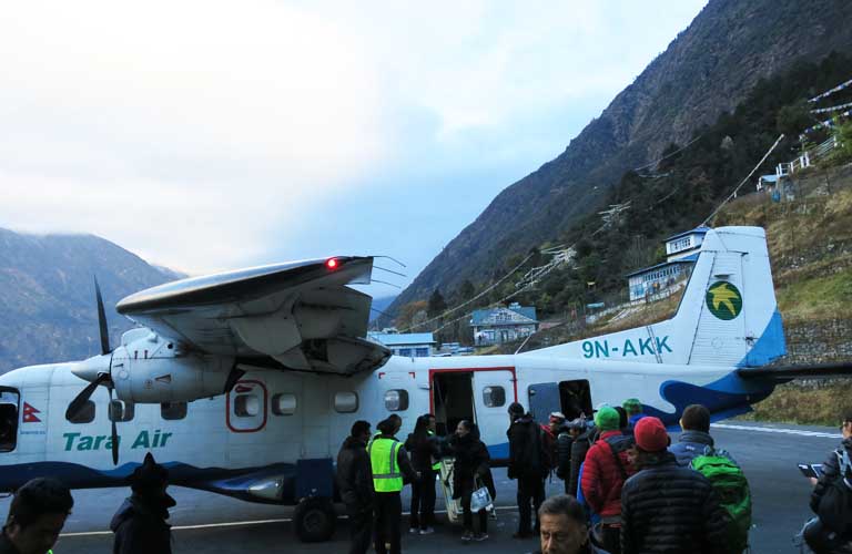 Three passes Trek Lukla Airport Tenzing-Hillary Airport Lukla