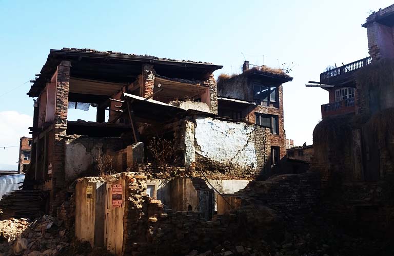 Bhaktapur Ruinen Erdbeben Nepal