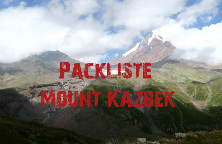 Kasbek Mount Kazbek Packliste Download Georgien