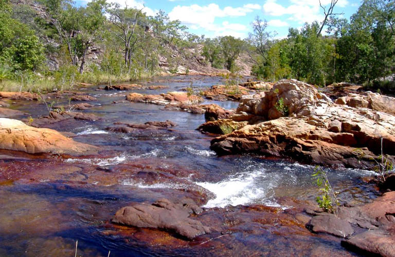 Biddlecomb Kaskaden Jatbula Trail Australien Trekking Outback