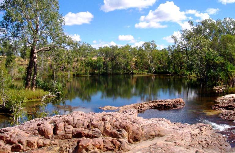 Sandy Camp Pool Jatbula Trail Australien Trekking Outback