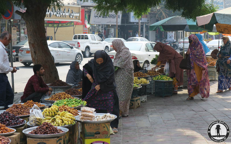 local food Queshm Island Iran Geopark Qeschm Straßenmarkt Sehenswürdigkeit