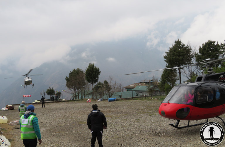 Gokyo Lakes Trek Lukla Helikopter