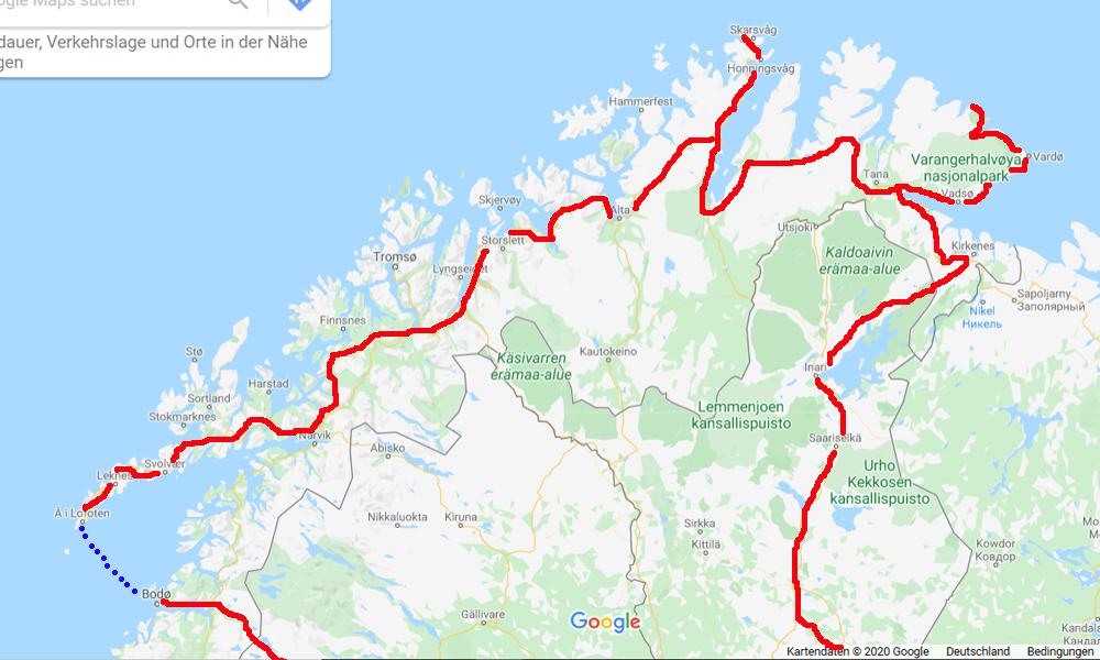 Nordkap Motorradtour