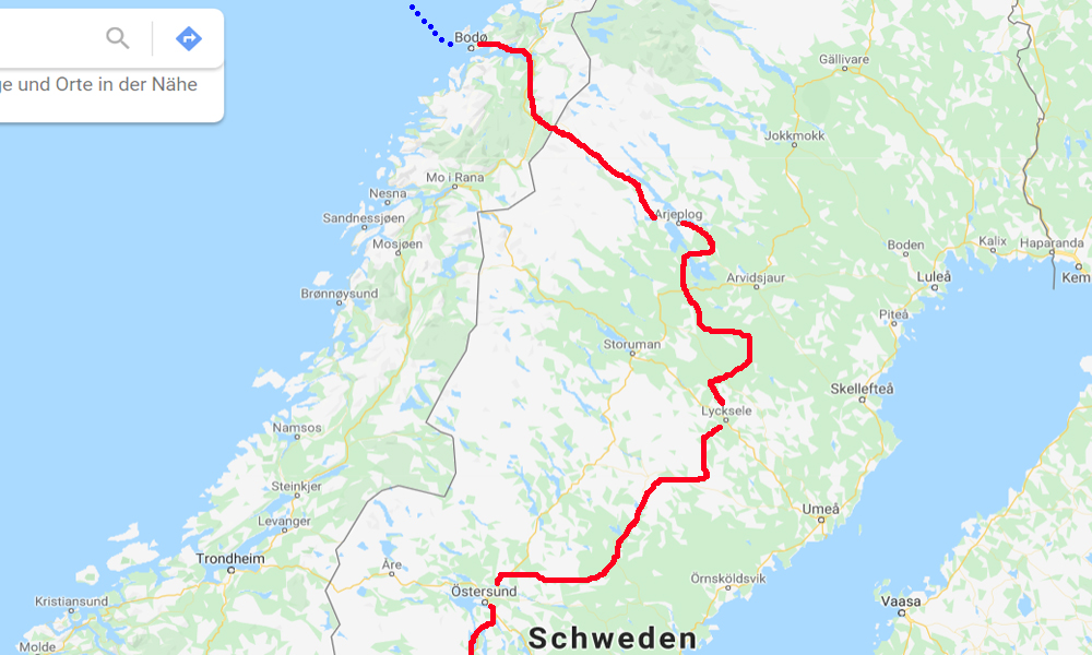 Motorradtour Schweden