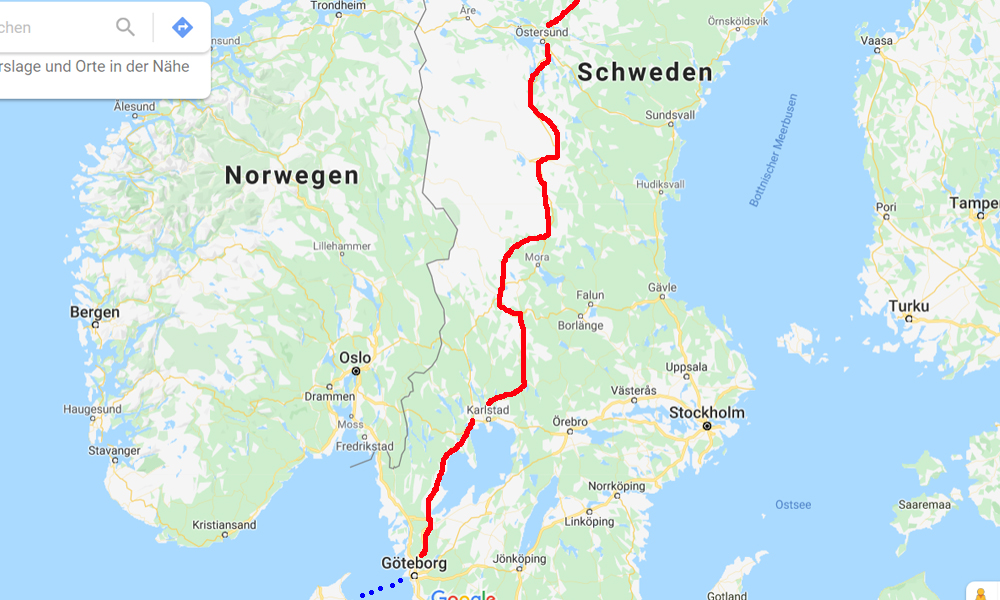 Nordkap Motorradtour Schweden