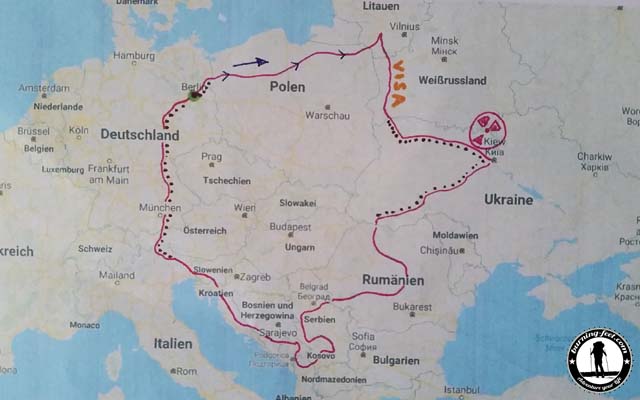 Trans Euro Trail Route