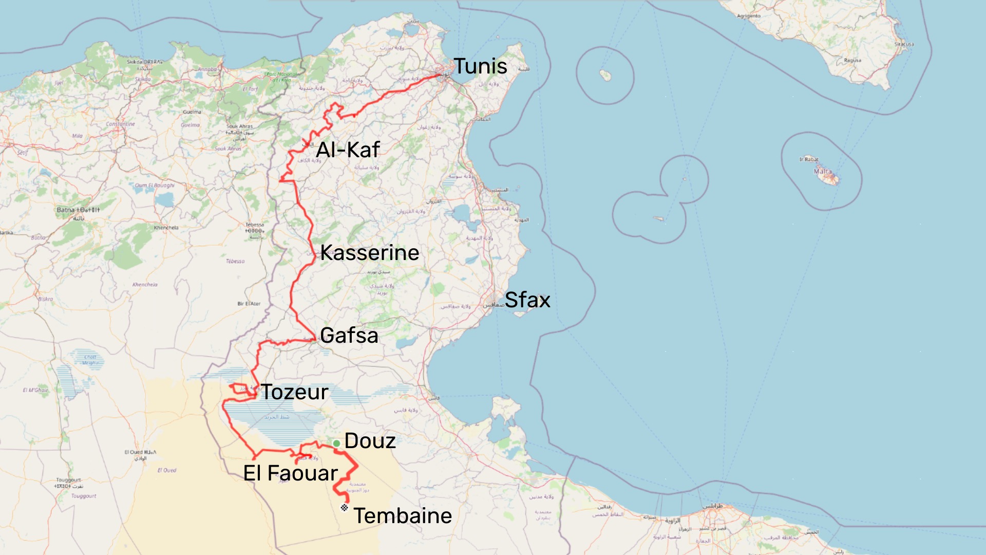 Motorradtour Tunesien